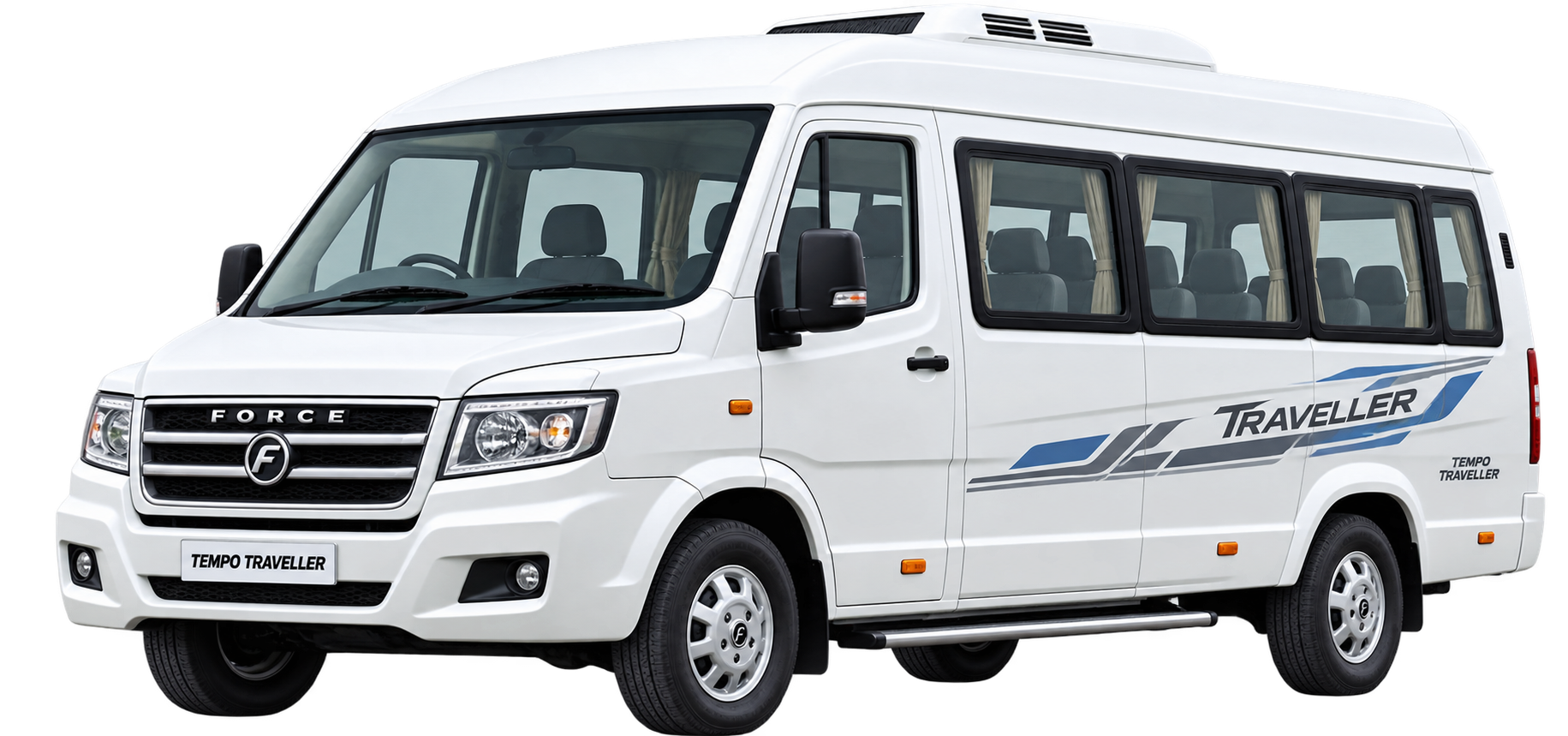 Tempo Traveller available for hire with driver